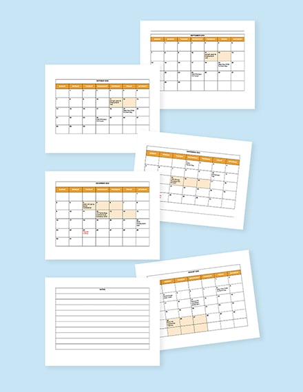 calendar template for pages mac