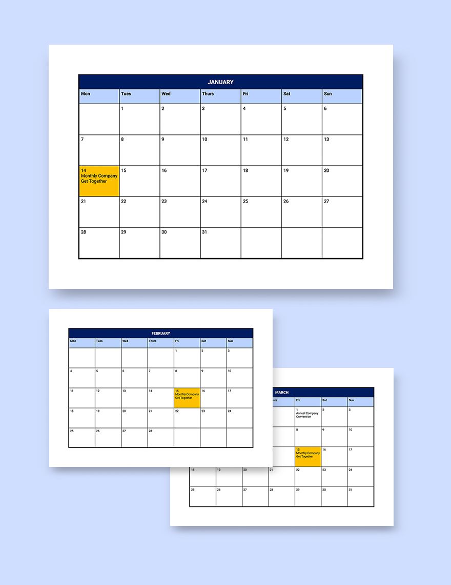 HR Engagement Calendar template Download in Word, Google Docs, Excel