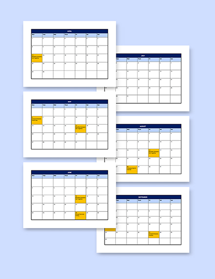 Printable HR Engagement Calendar