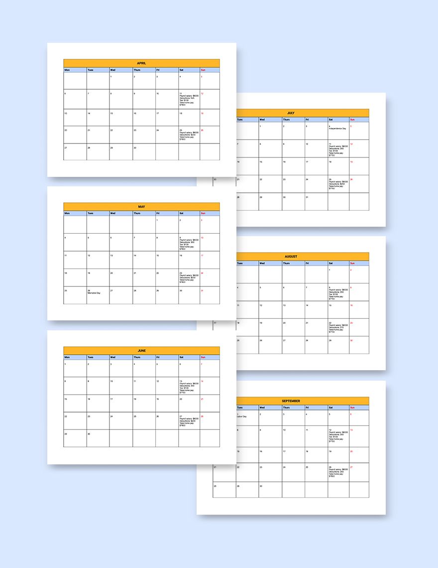 Payroll Calendar Template Excel Hq Printable Documents My XXX