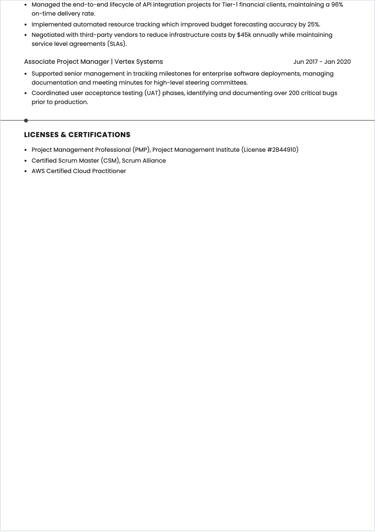 Free Basic Professional ATS Resume Template, AI Resume Builder
