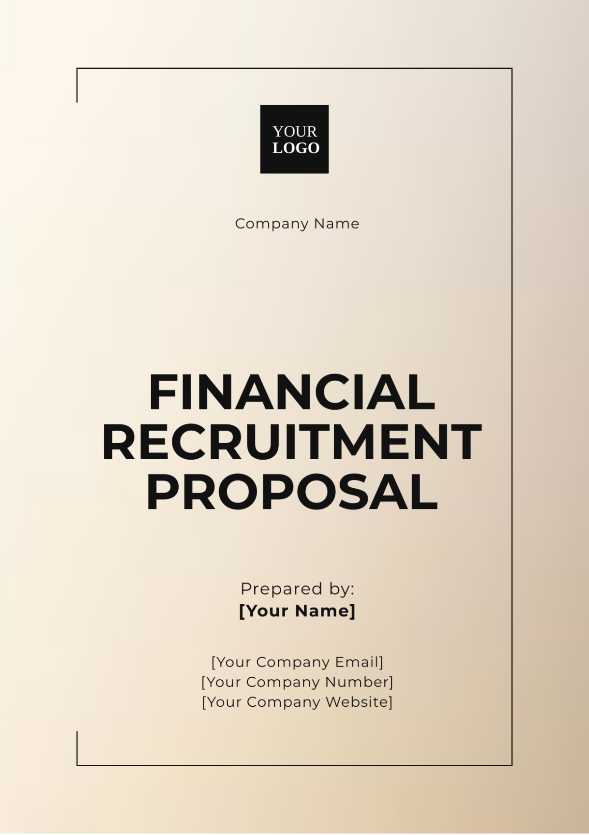 Financial Recruitment Proposal Template - Edit Online & Download