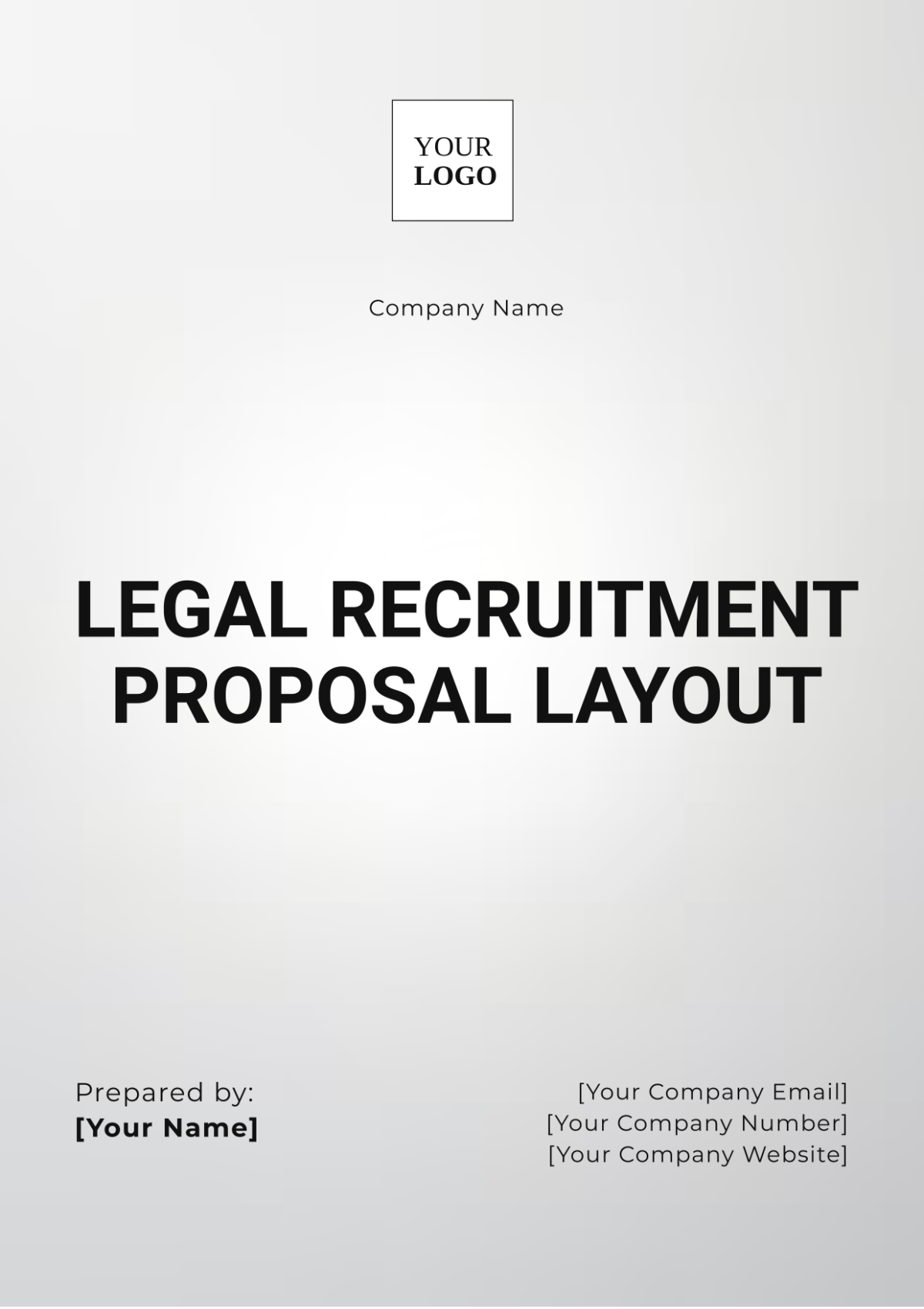 Legal Recruitment Proposal Layout Template - Edit Online & Download