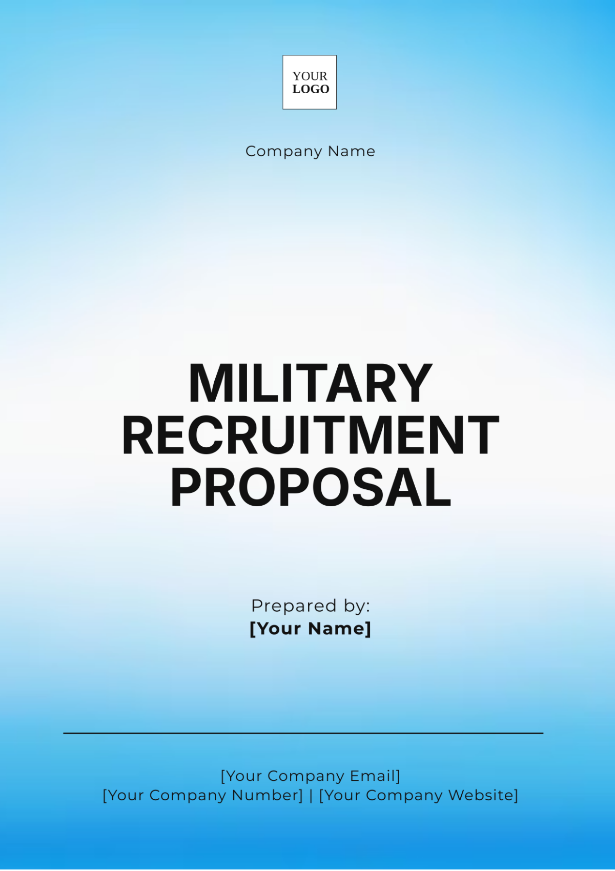 Military Recruitment Proposal Template - Edit Online & Download