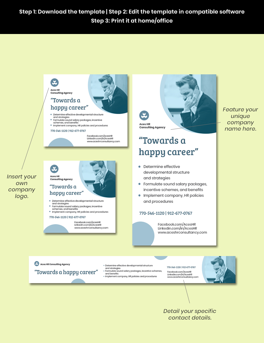 HR Consulting Ads Template