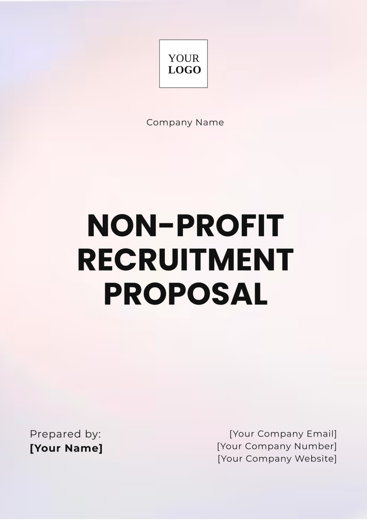 Non-Profit Recruitment Proposal Template - Edit Online & Download