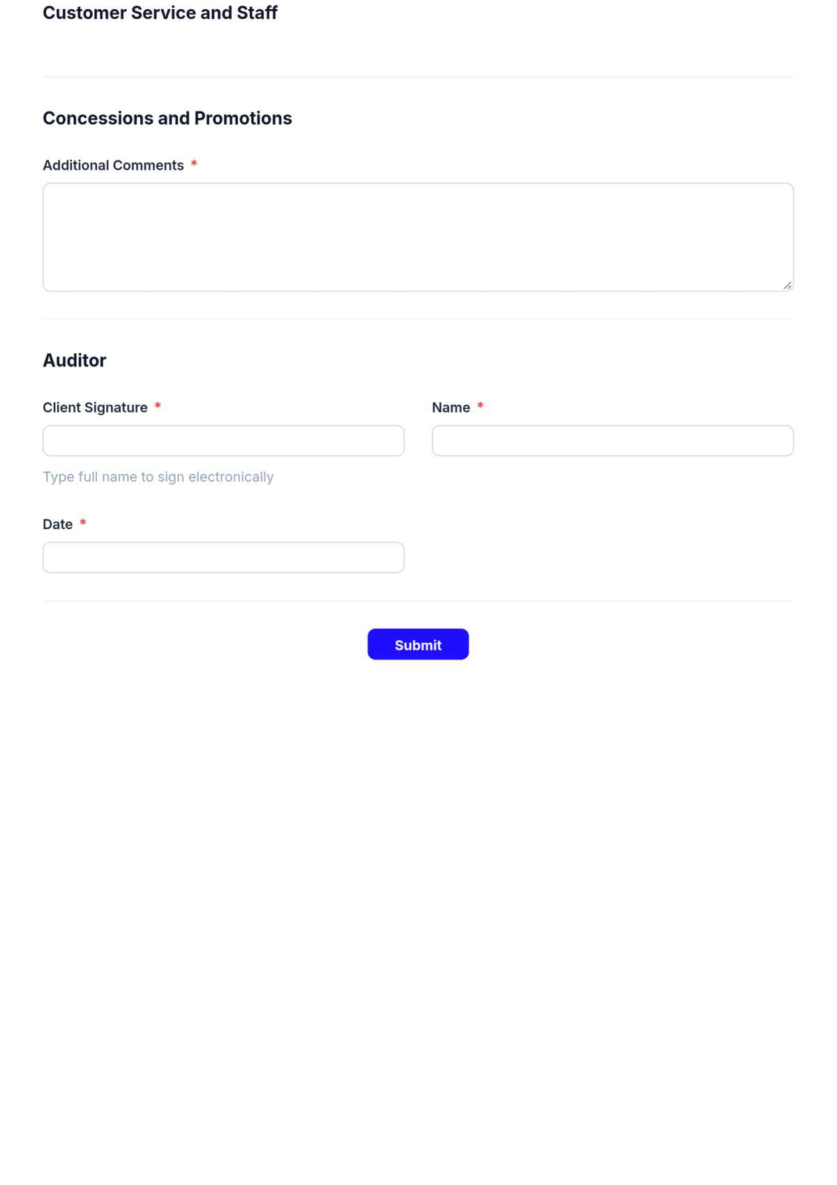 Free Movie Theater Audit Checklist Form Template & AI Maker Free Movie Theater Audit Checklist Form Template & AI Maker