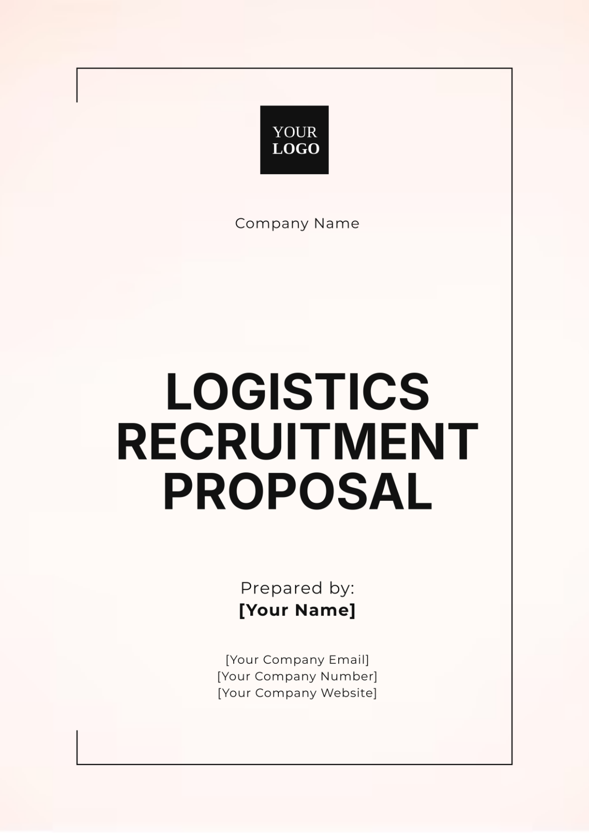 Logistics Recruitment Proposal Template