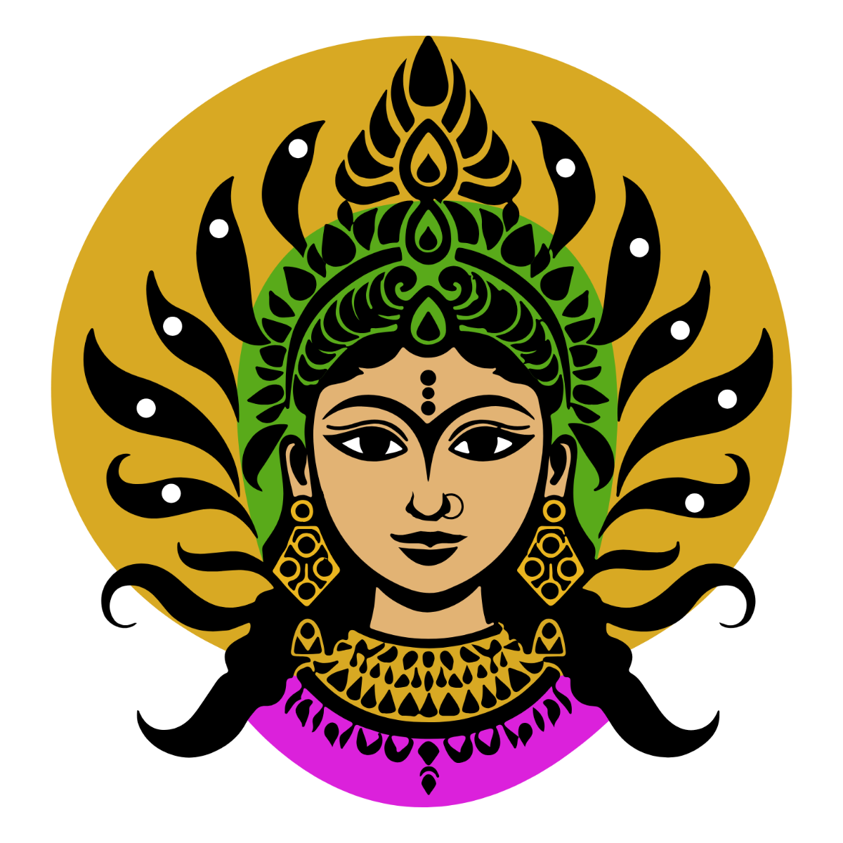 Devi Durga Clipart