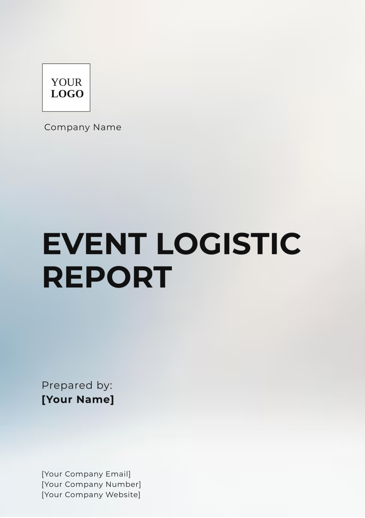 Event Logistics Report Template - Edit Online & Download