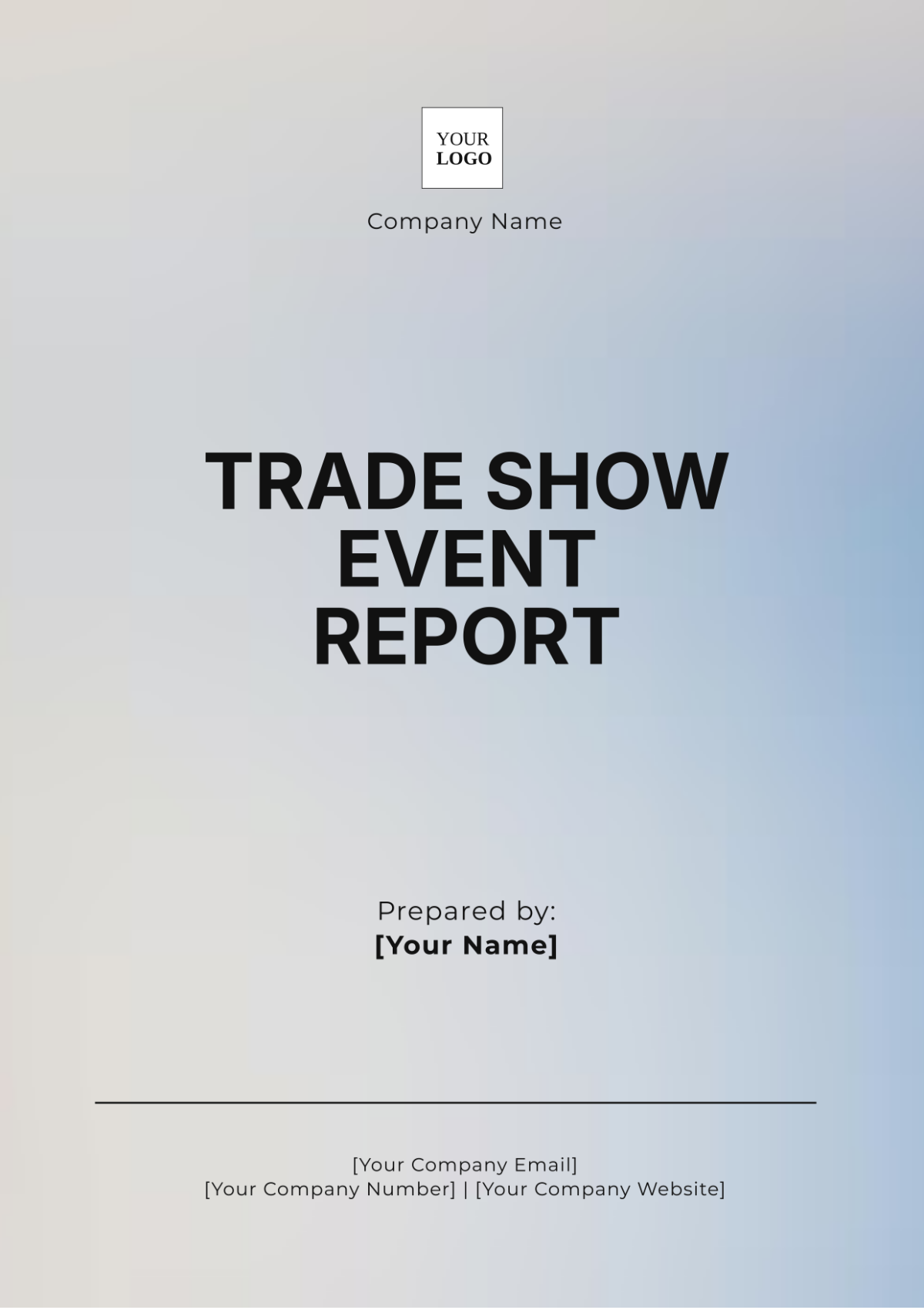 Free Trade Show Event Report Template