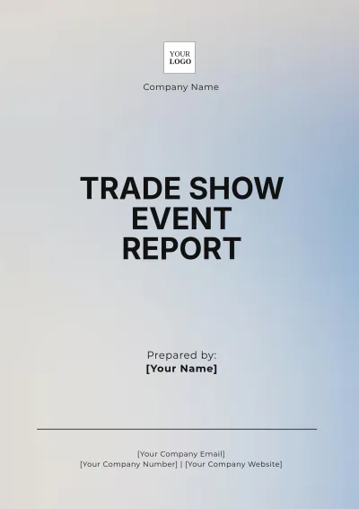 Free Trade Show Event Report Template to Edit Online