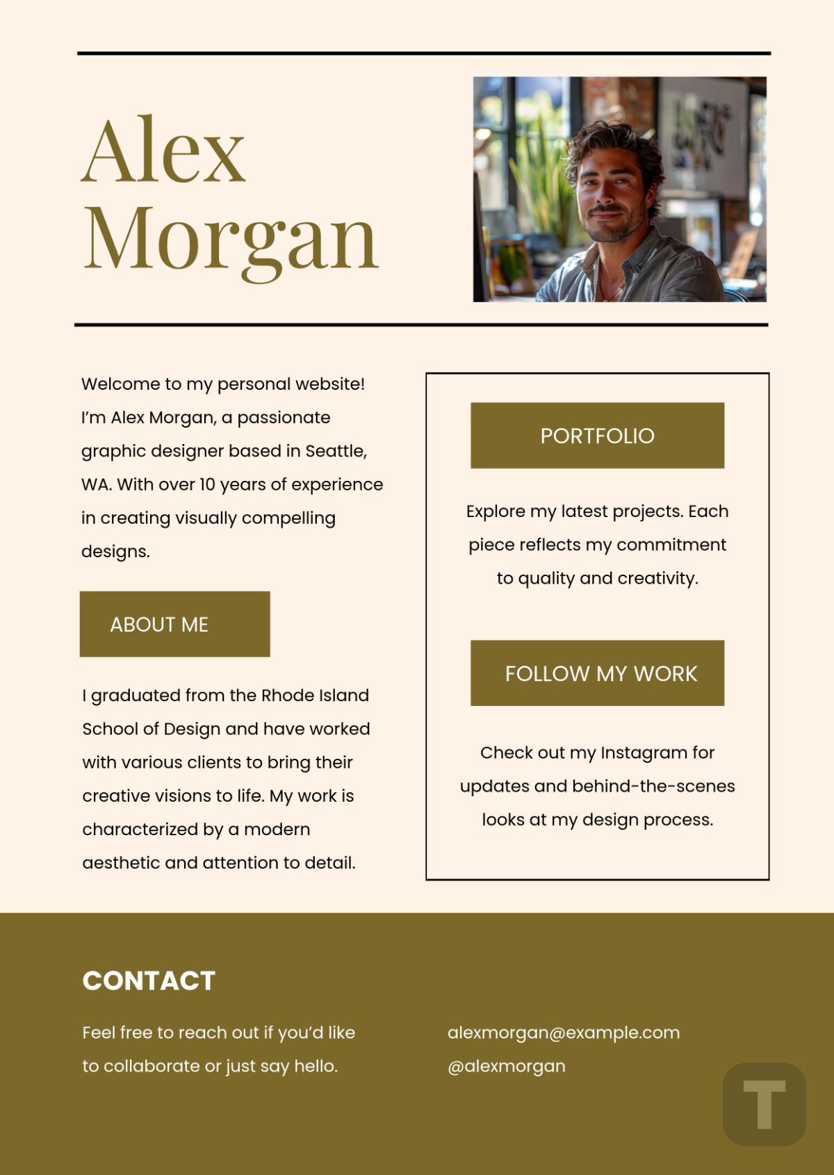 Website Profile Template - Edit Online & Download