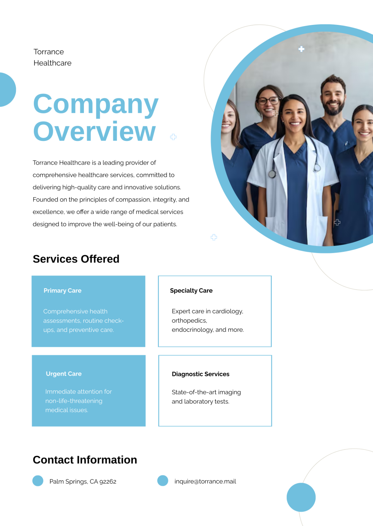 Healthcare Profile Template