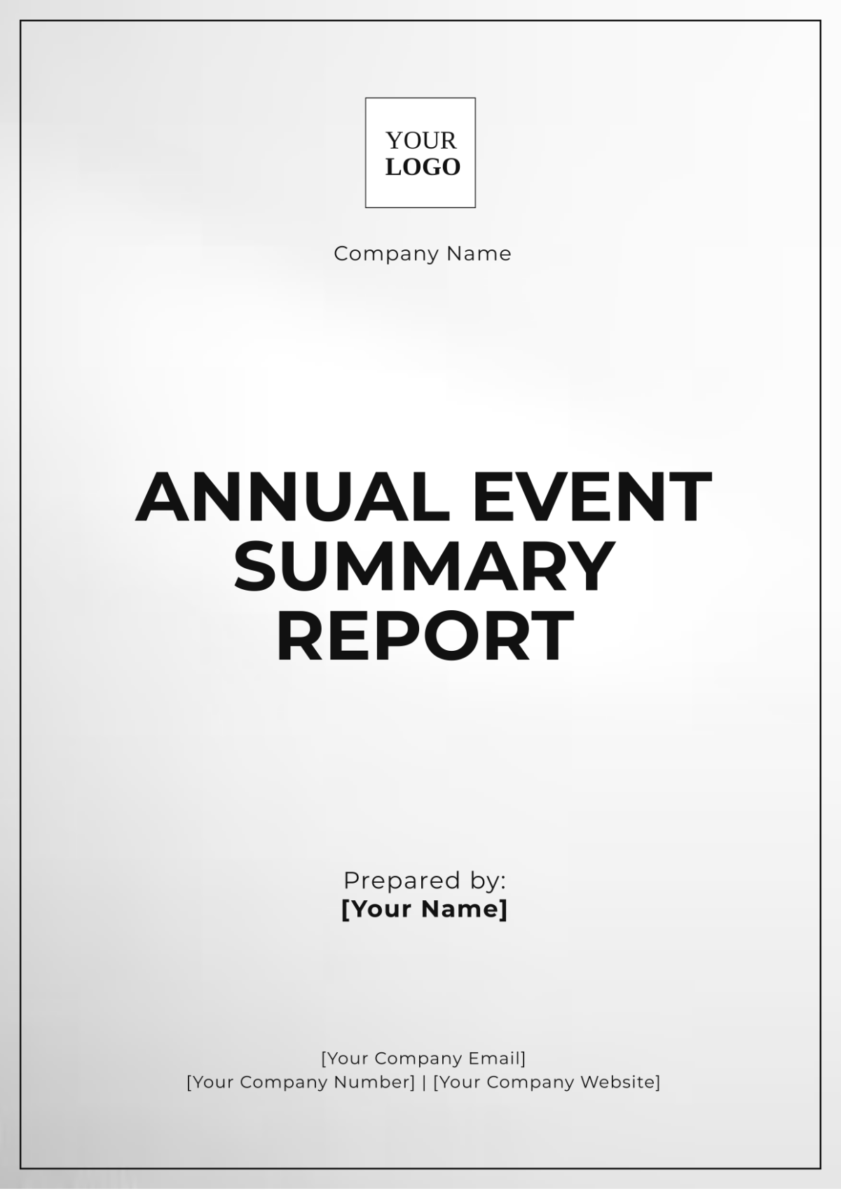 Annual Event Summary Report Template - Edit Online & Download