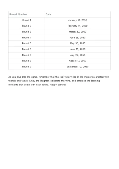 Free Hand and Foot Score Sheet Template to Edit Online
