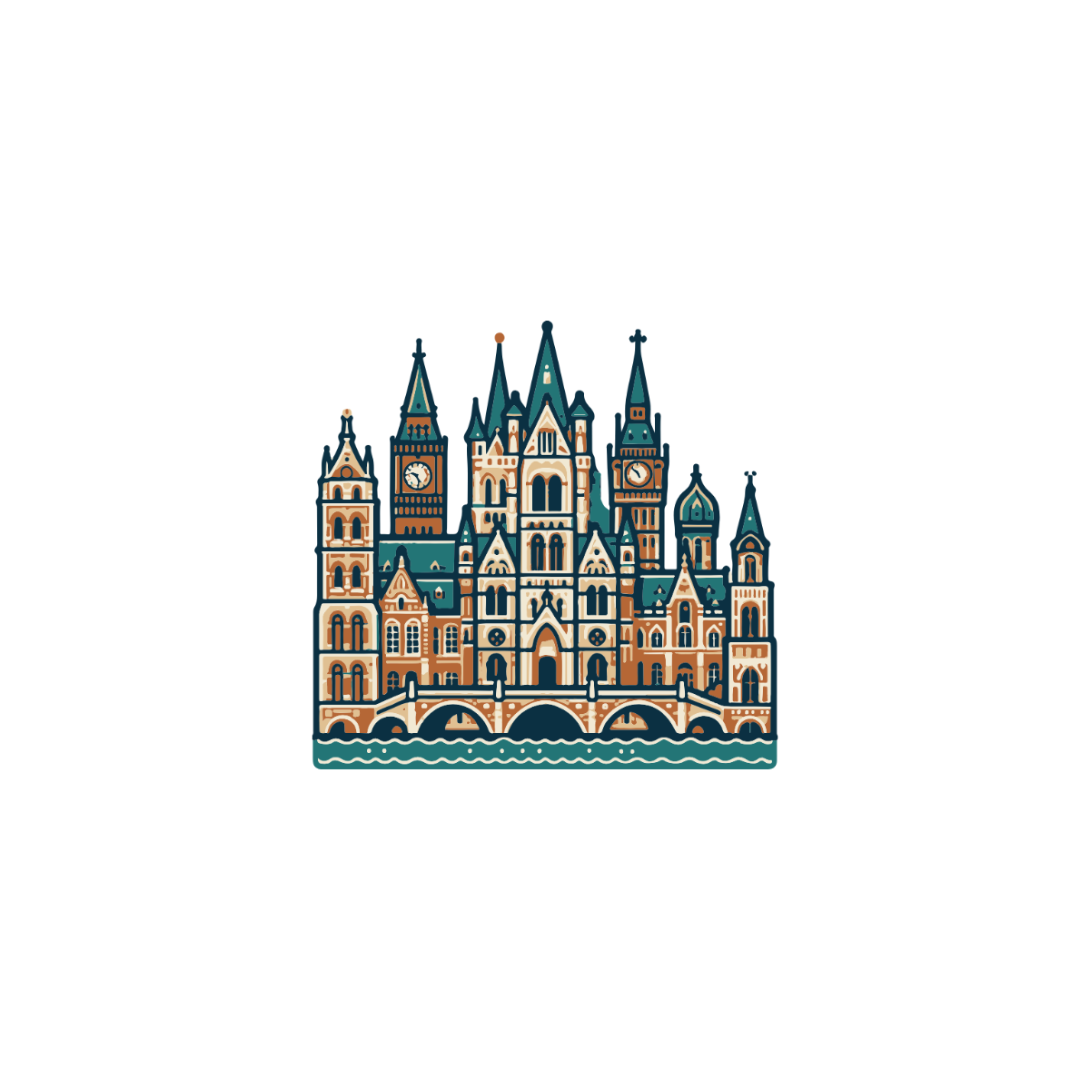 European Landmark Clipart