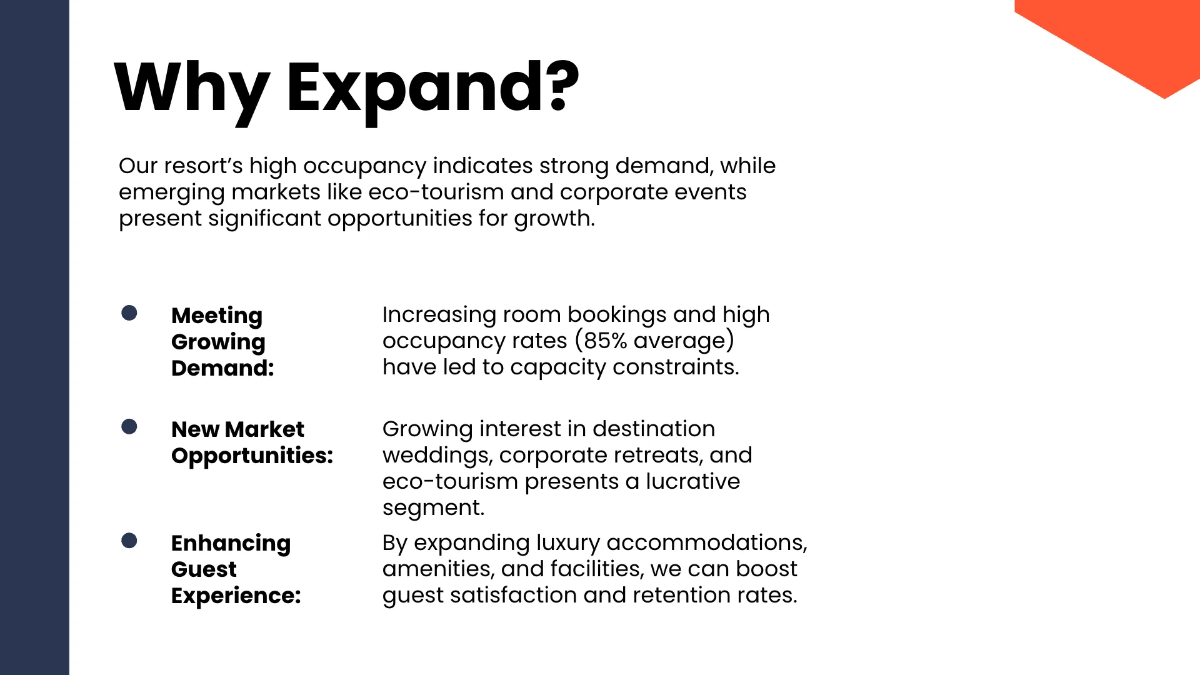 Free Resort Pitch Deck Template to Edit Online