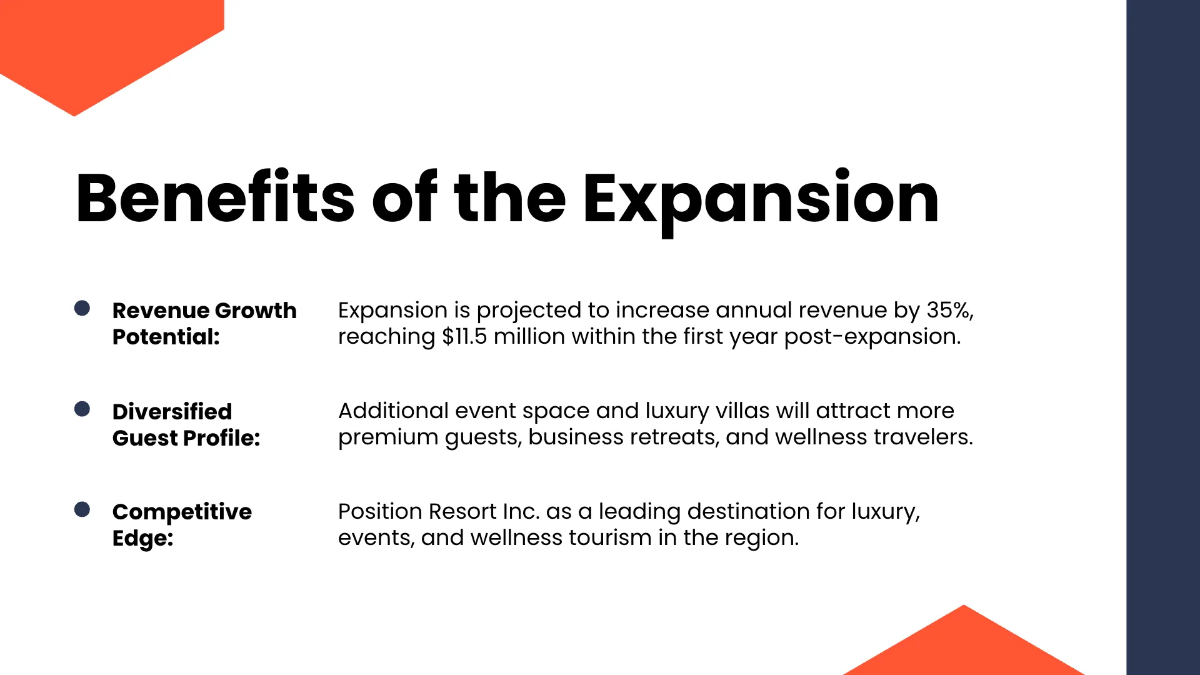 Free Resort Pitch Deck Template to Edit Online