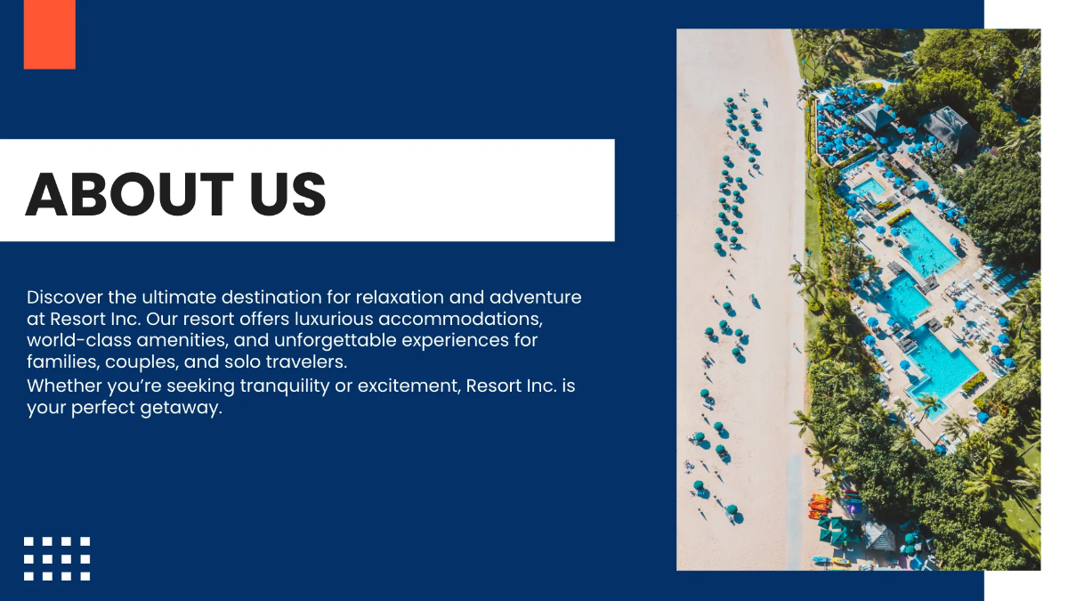 Free Resort Presentation Template to Edit Online