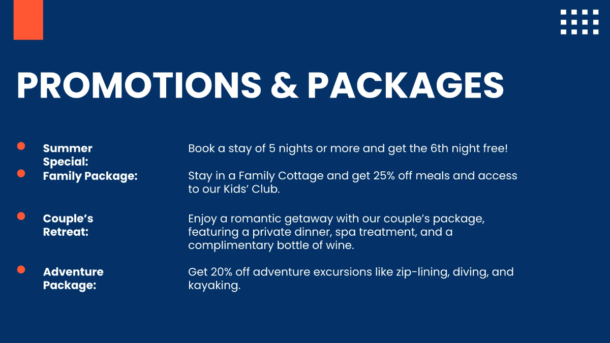 Free Resort Presentation Template to Edit Online