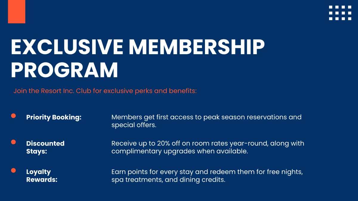 Free Resort Presentation Template to Edit Online