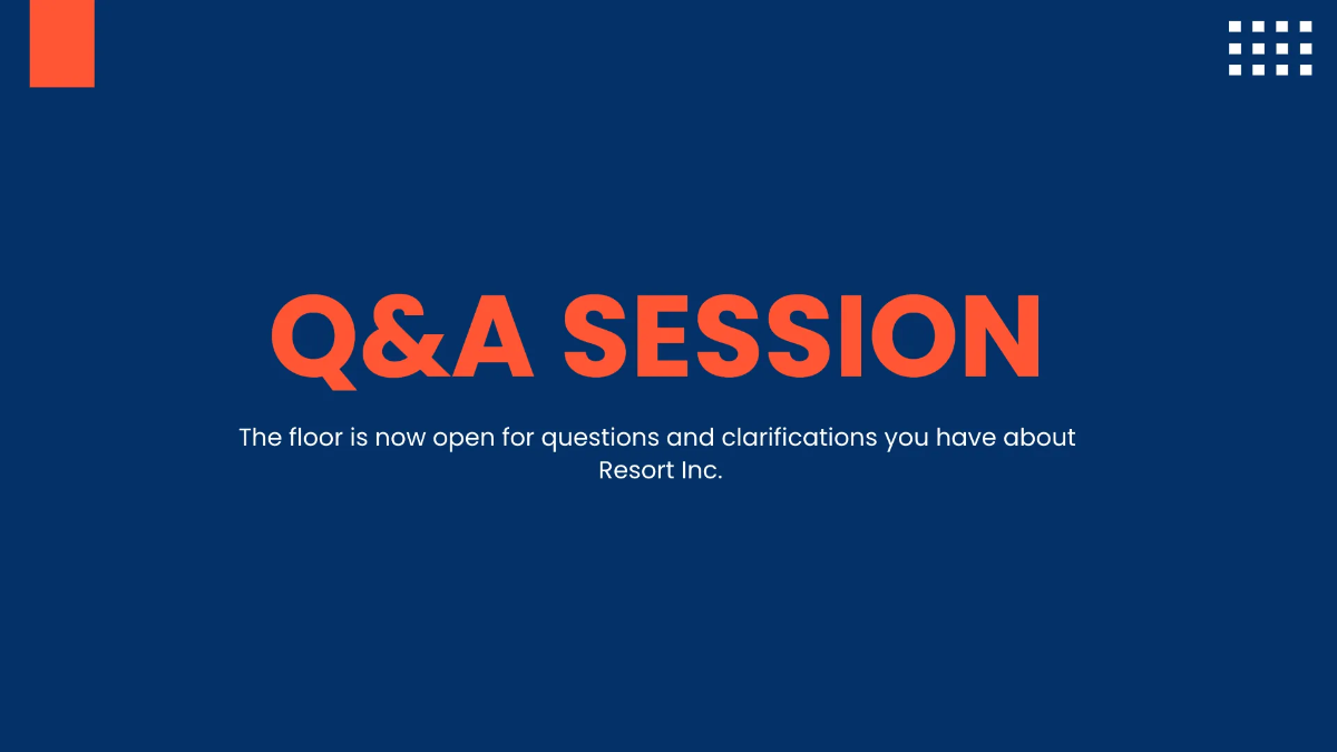 Free Resort Presentation Template to Edit Online