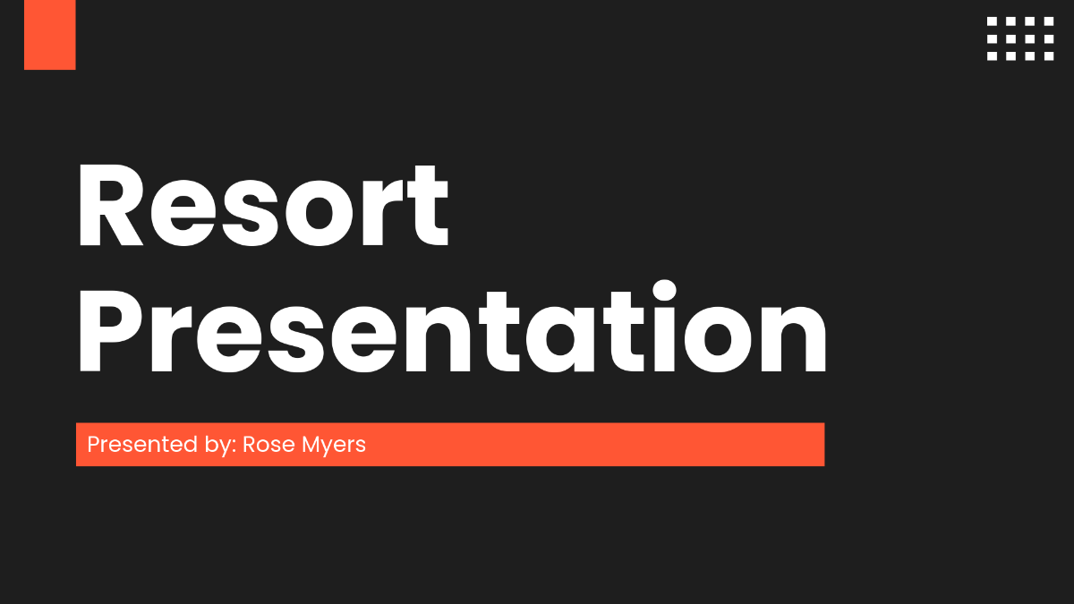 Resort Presentation