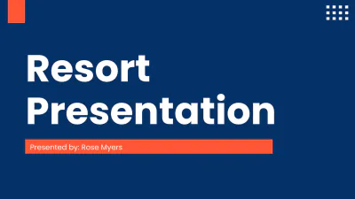 Free Resort Presentation Template to Edit Online