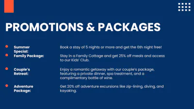 Free Resort Presentation Template to Edit Online