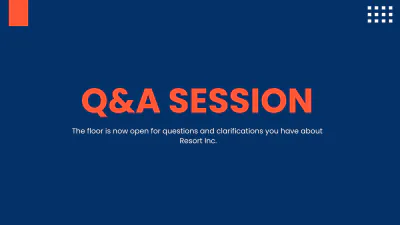 Free Resort Presentation Template to Edit Online