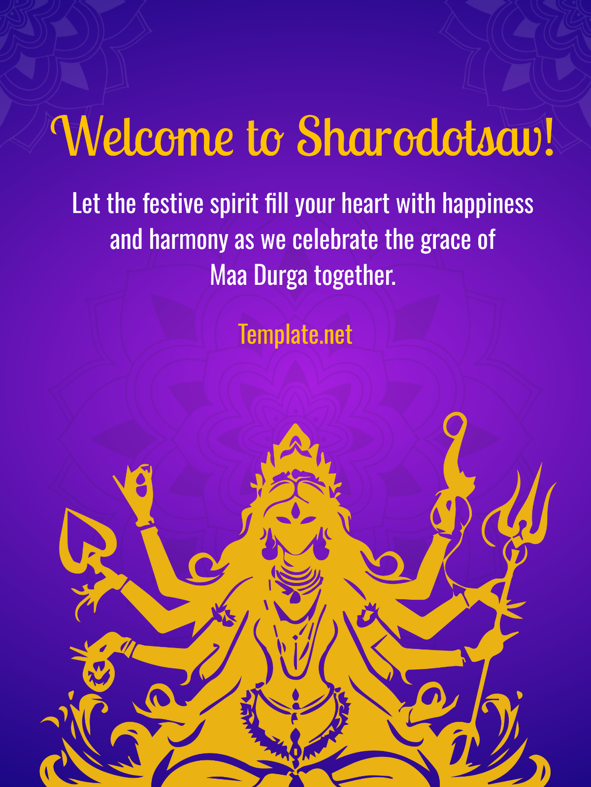 Sharodotsav Template - Edit Online & Download