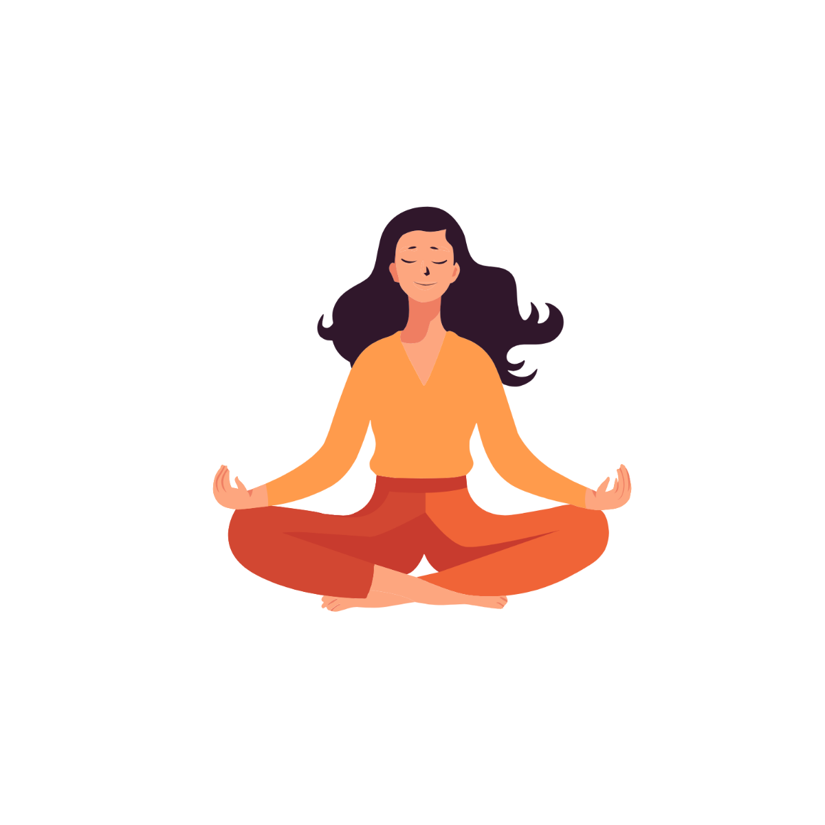 Free Vintage Yoga Clipart Template