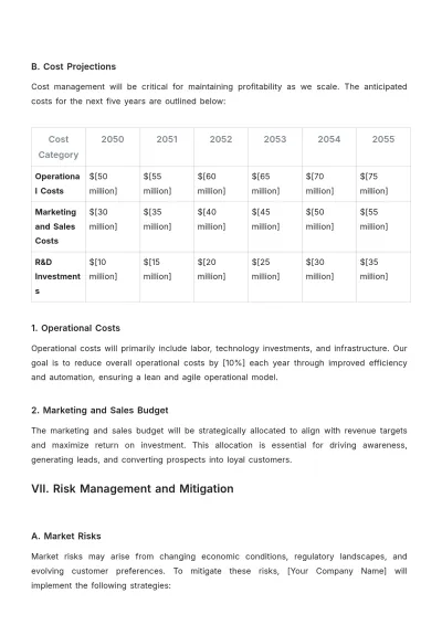 Free Go-to-Market Sales Plan Template to Edit Online