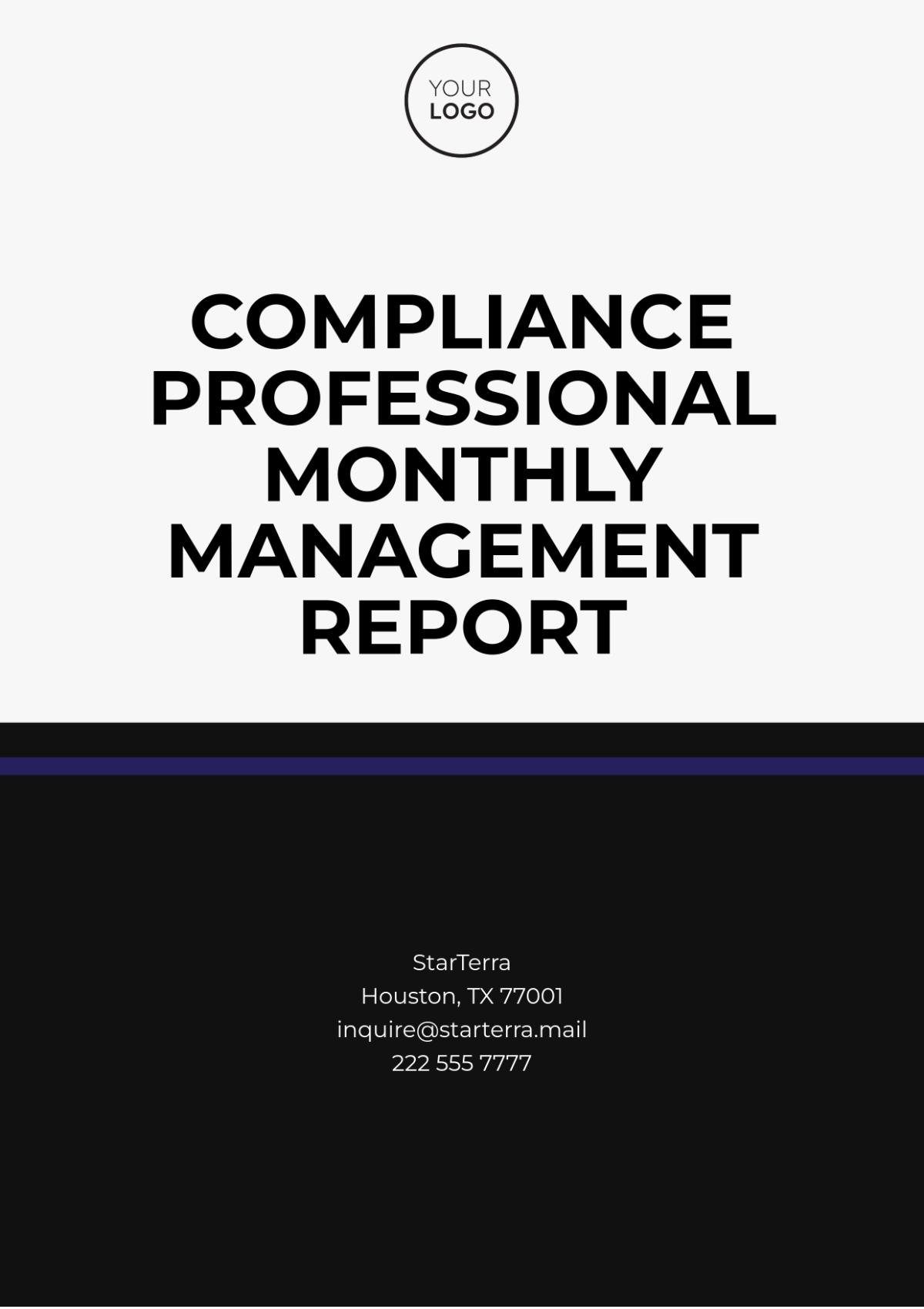 Compliance Professional  Monthly Management Report Template - Edit Online & Download