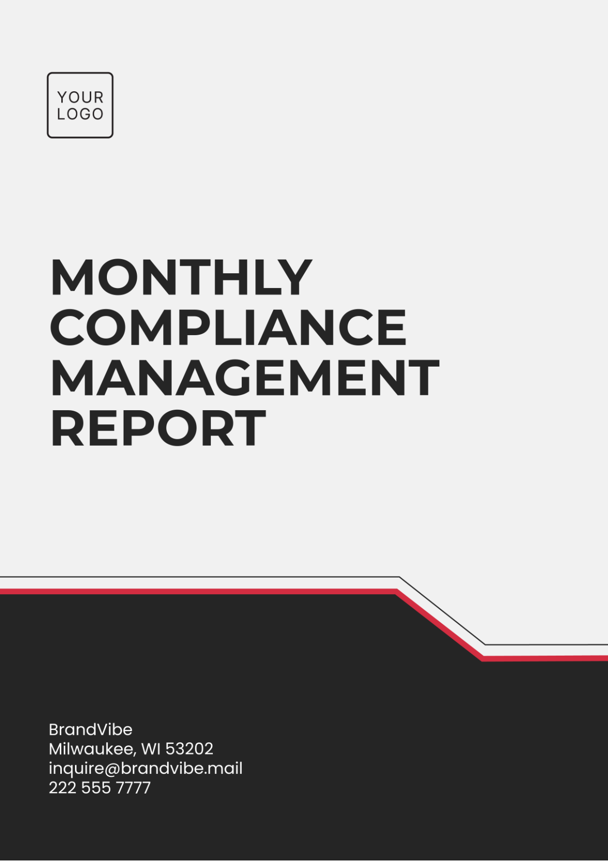 Monthly Compliance Management Report Template - Edit Online & Download