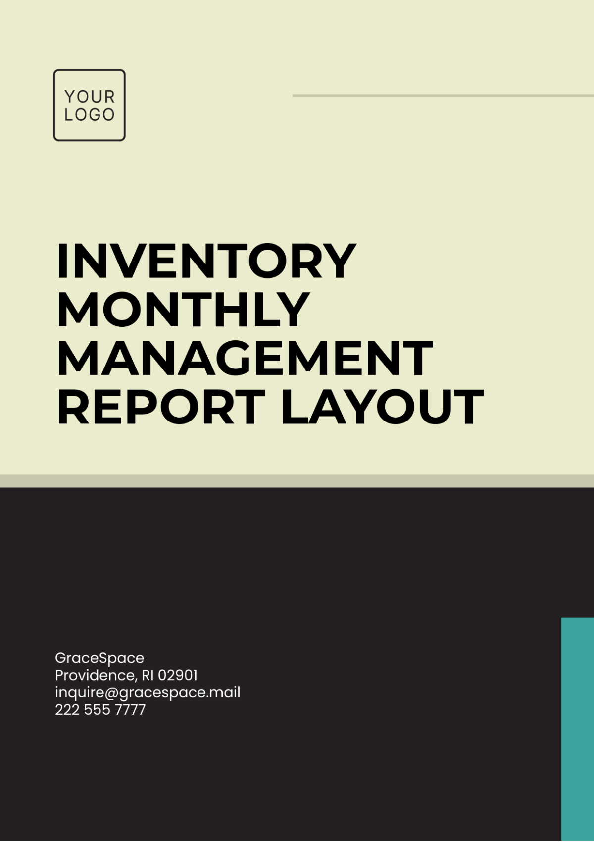 Inventory Monthly Management Report Layout Template - Edit Online & Download