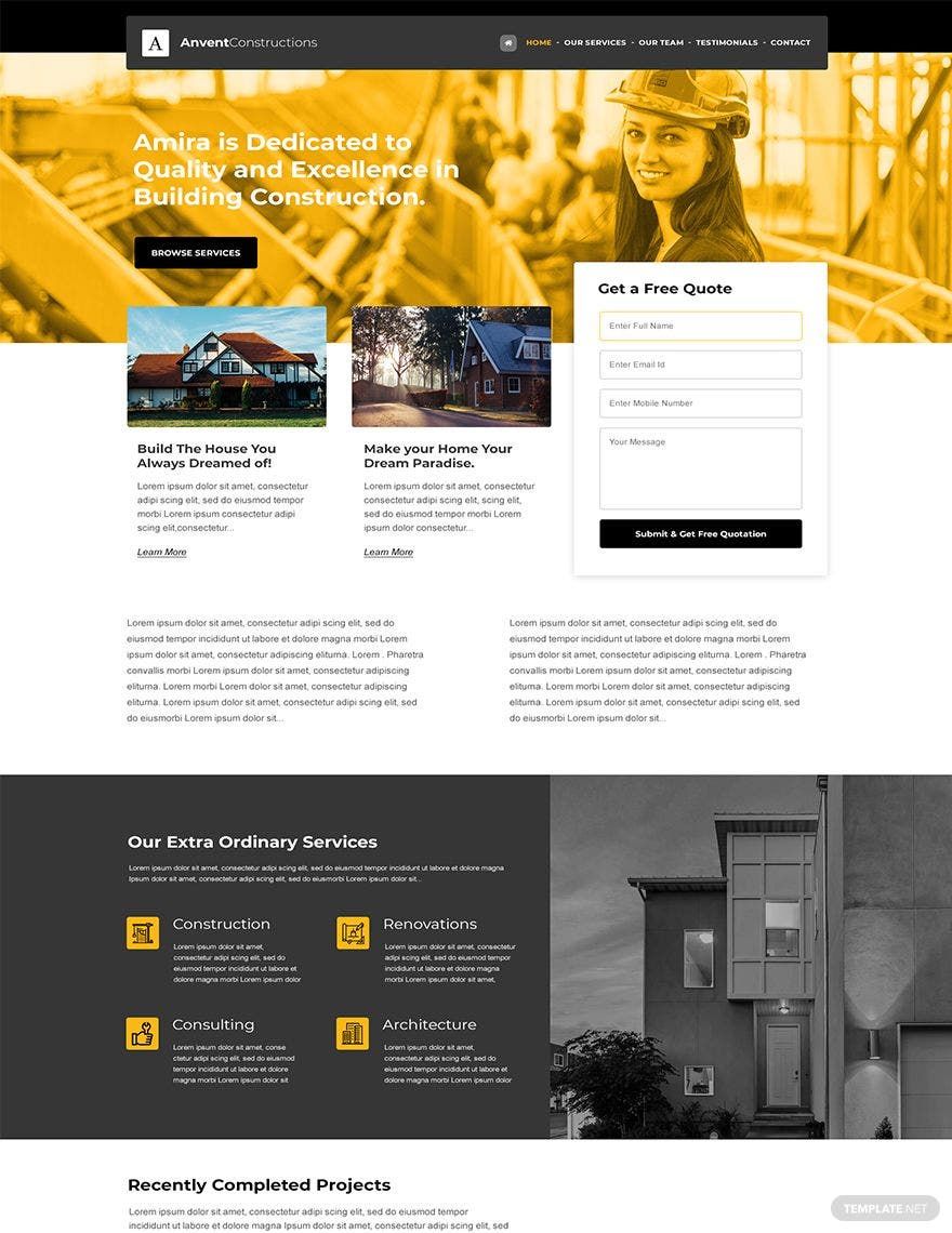 Free Building Construction WordPress Theme Template Wordpress Free Building Construction WordPress Theme Template Wordpress