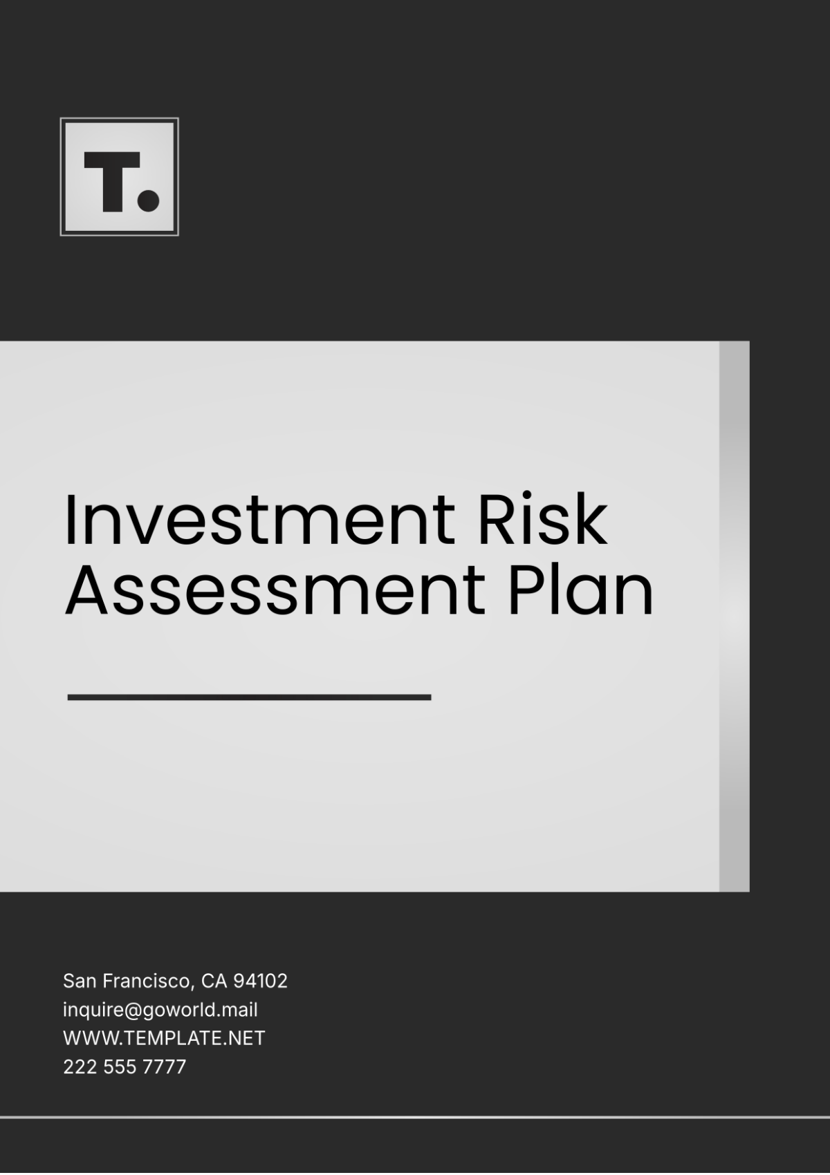 Investment Risk Assessment Plan Template - Edit Online & Download