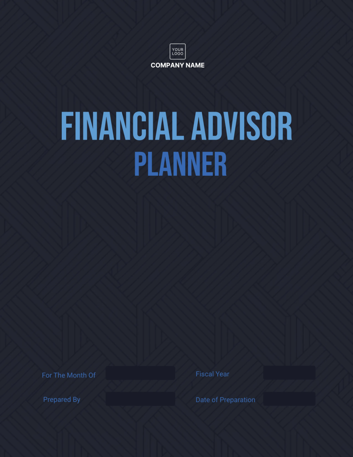 Free Financial Advisor Planner Template To Edit Online