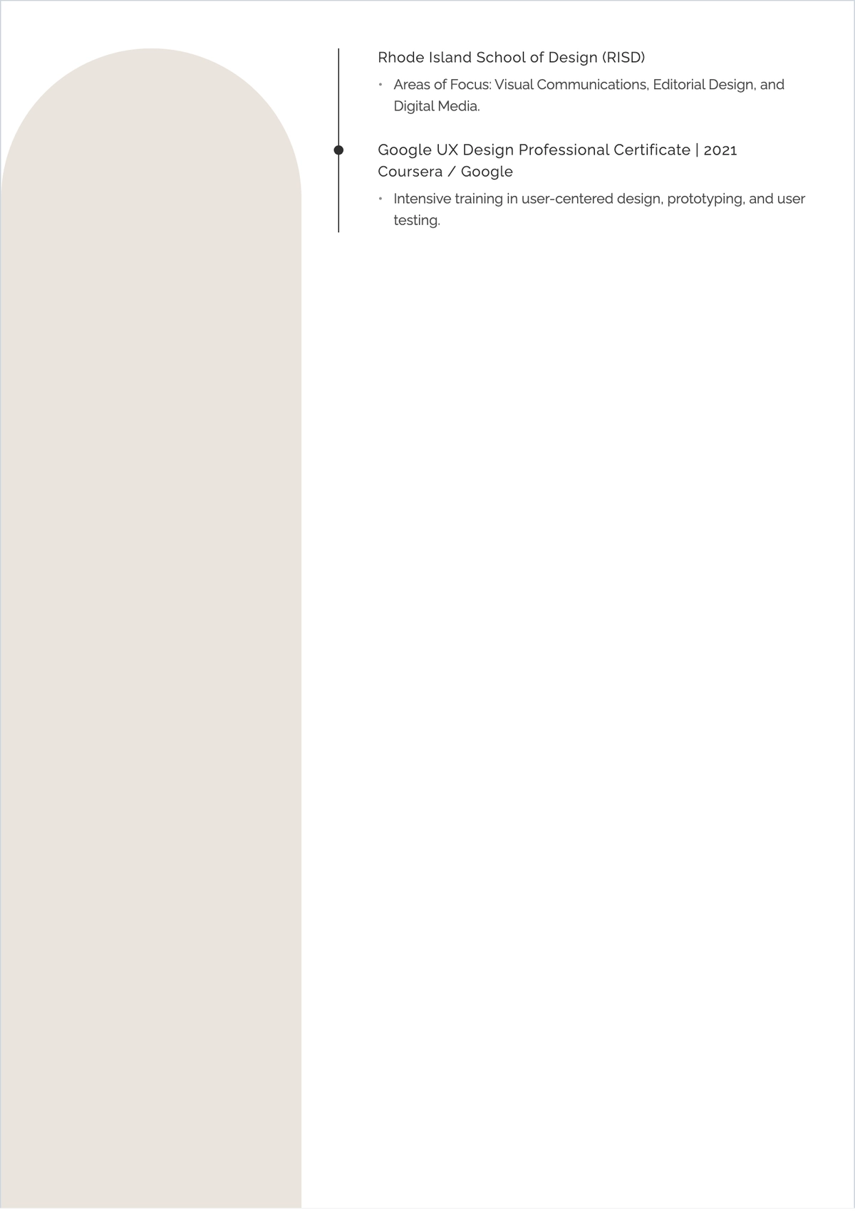 Free One Page ATS Resume Template, AI Resume Builder