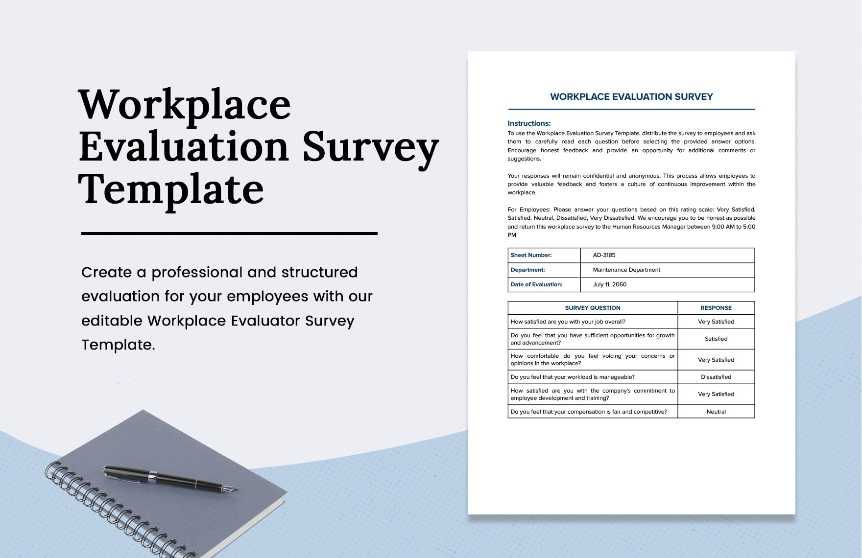 Workplace Evaluation Survey Template