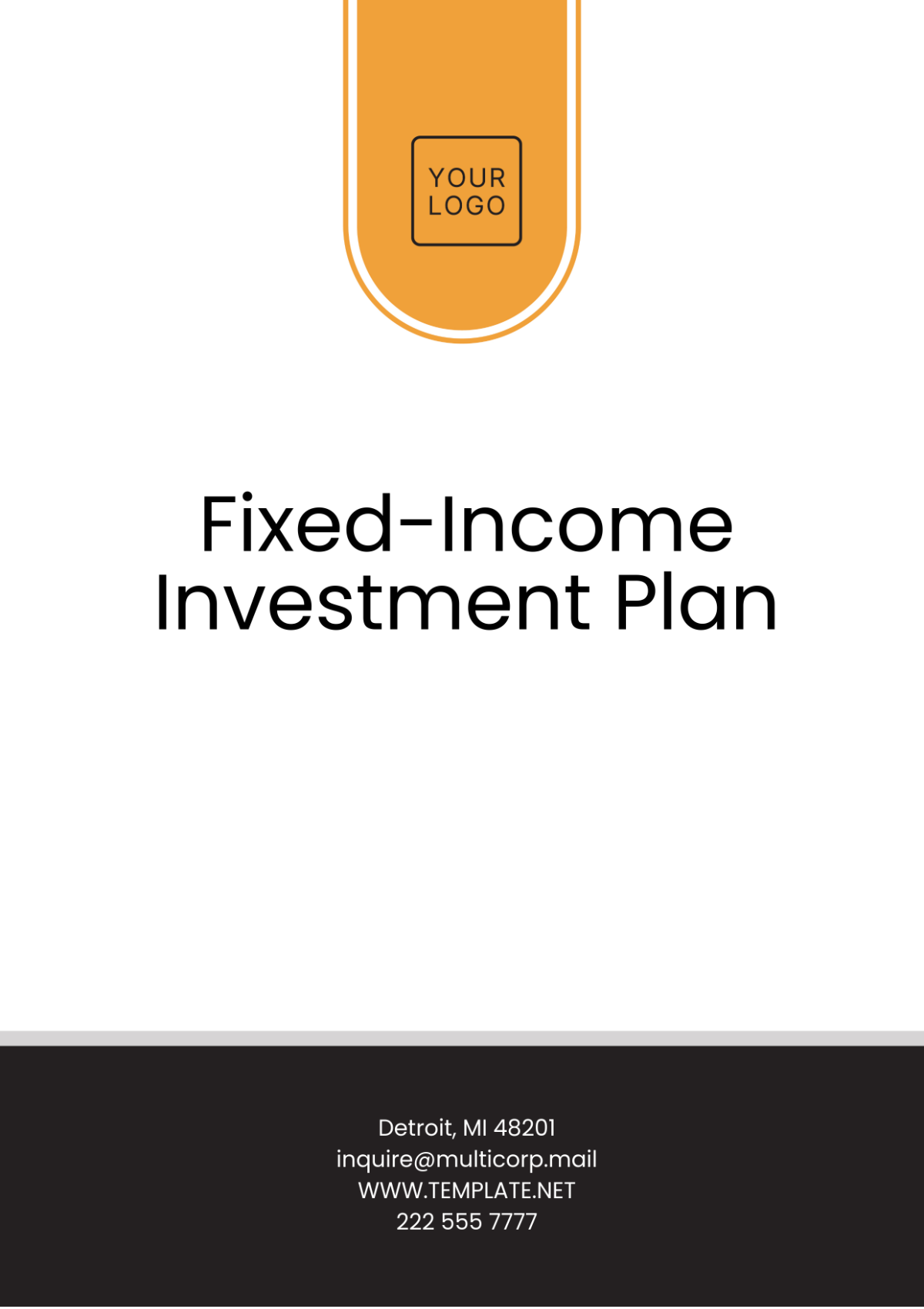 Fixed-Income Investment Plan Template - Edit Online & Download