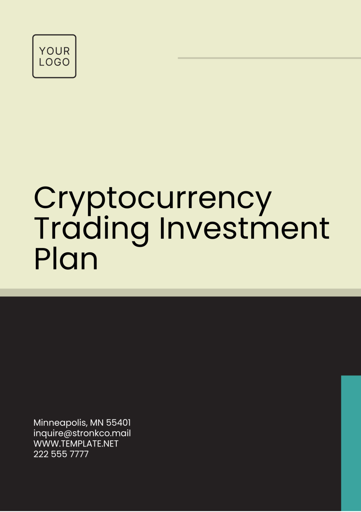 Cryptocurrency Trading Investment Plan Template - Edit Online & Download