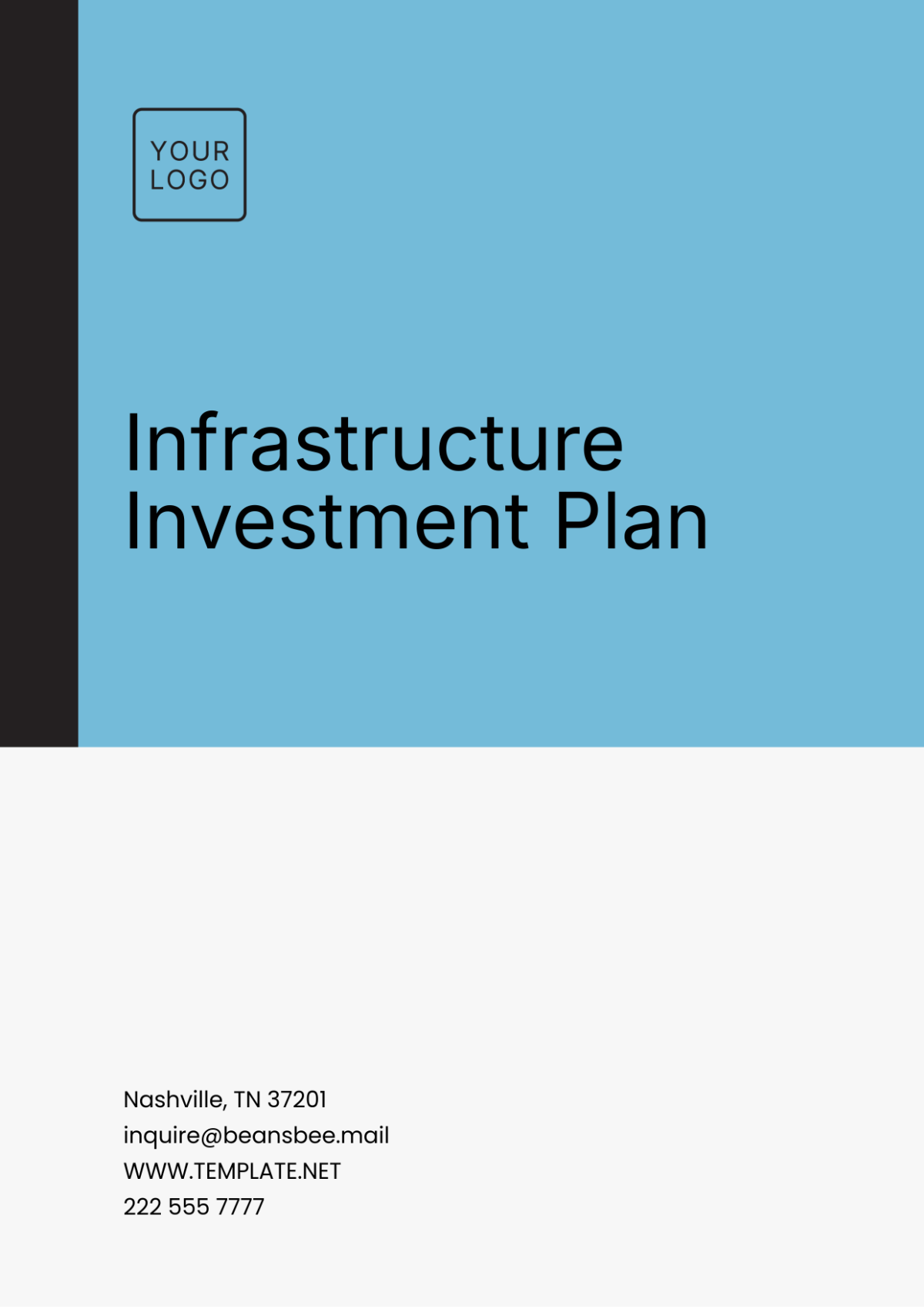 Infrastructure Investment Plan Template - Edit Online & Download