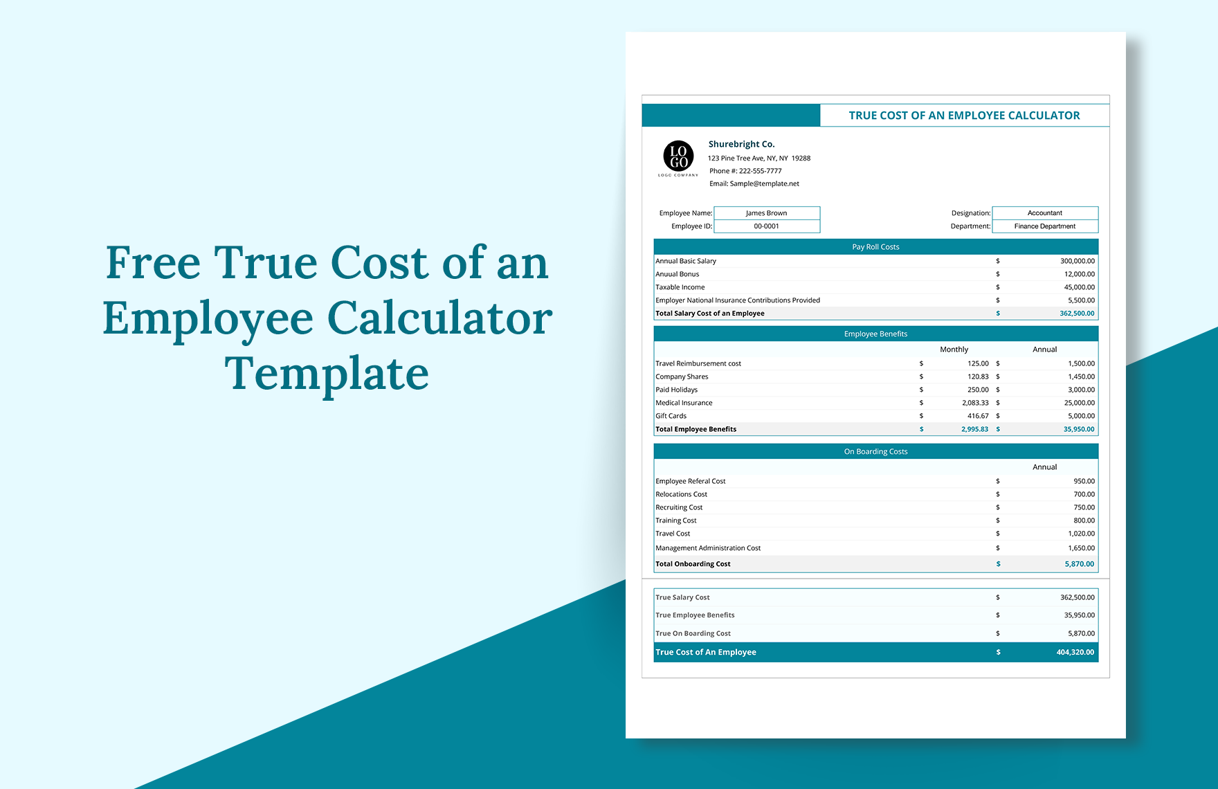 Employee Excel Templates Spreadsheet Free Download Template