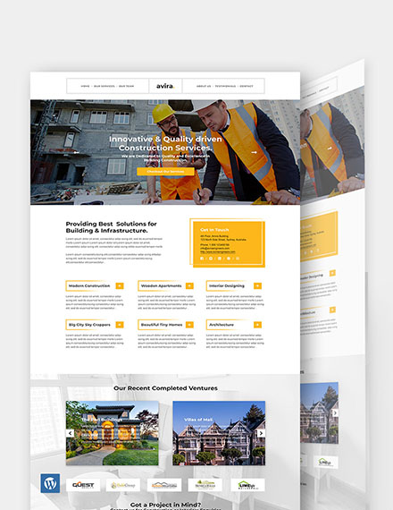 Construction Company WordPress Theme
