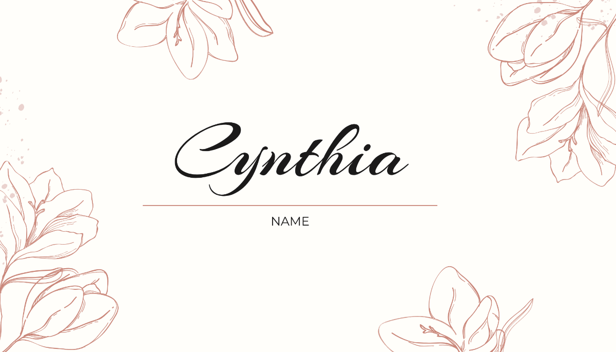 Aesthetic Floral Book Label Template