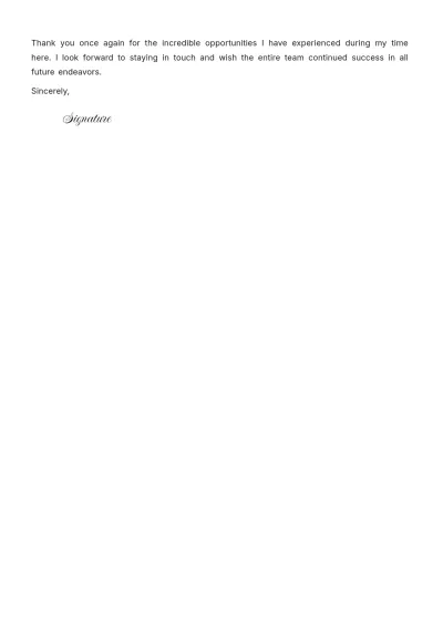 Free Resignation Letter For Managing Director Template to Edit Online