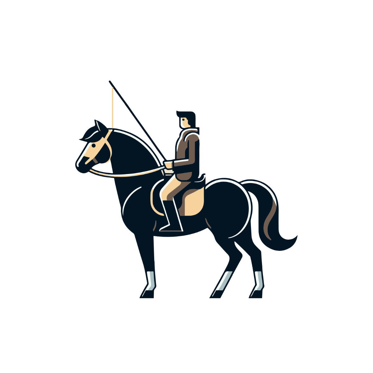 Horse and Rider Clipart